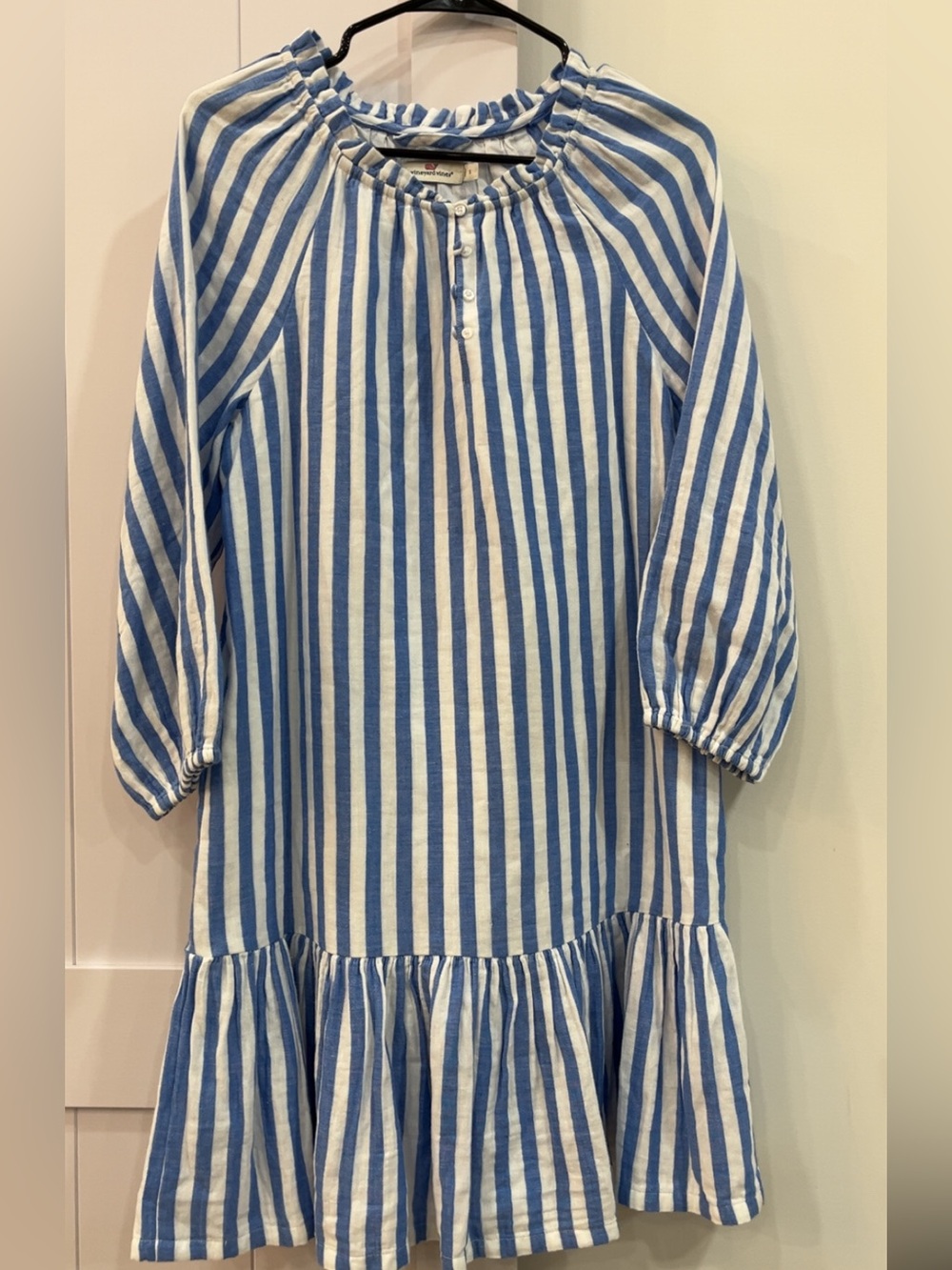 Vineyard Vines Blue and White Striped Dress
